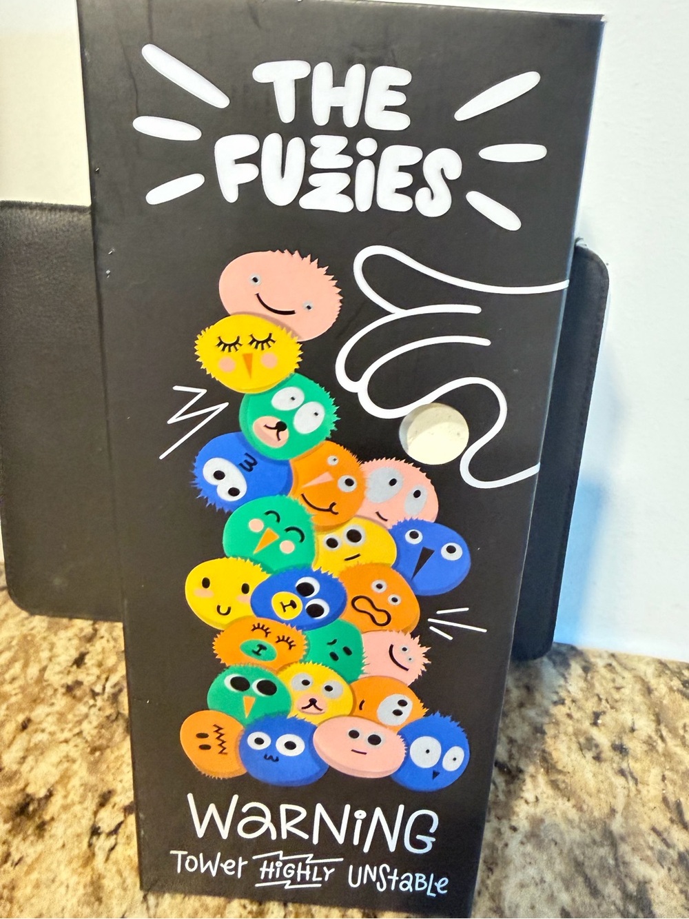 Colorful Fuzzy Faces Stacking Game - Multi-Color